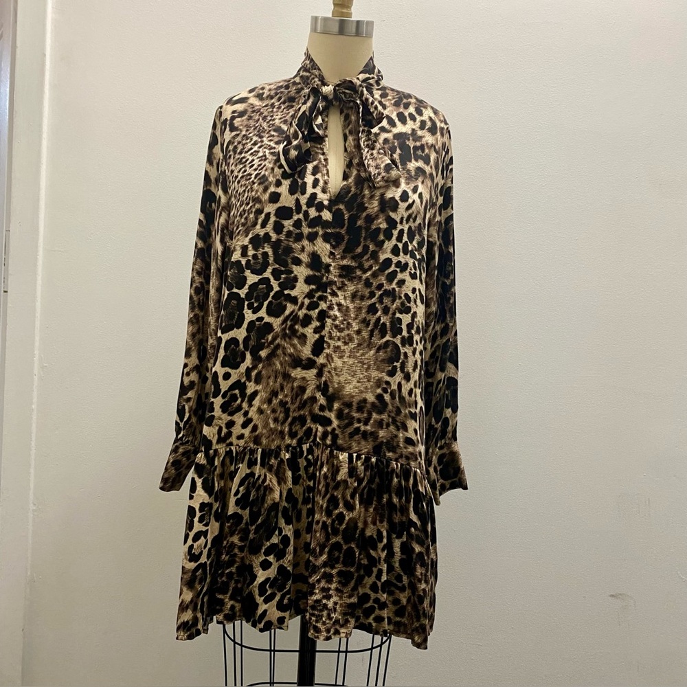 Leopard Souvenir Brand Mini Dress